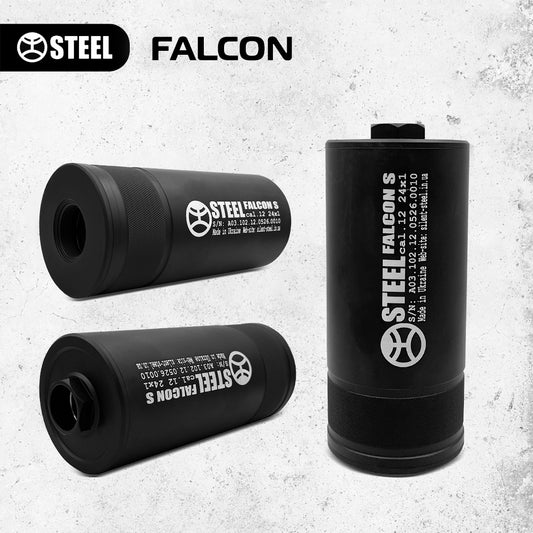 Саундмодератор STEEL FALCON 12 cal 24x1 (під адаптер*)