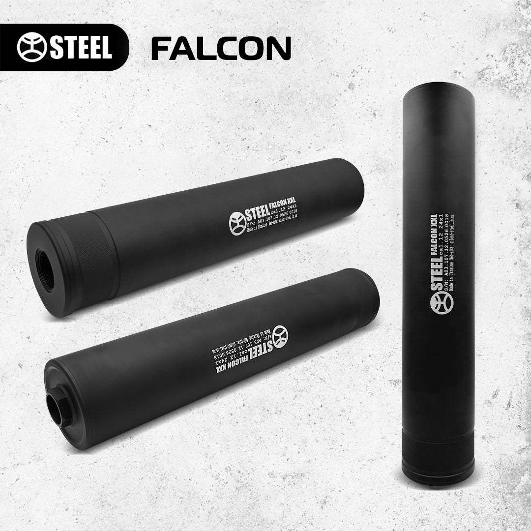 Саундмодератор STEEL FALCON 12 cal 24x1 (під адаптер*)