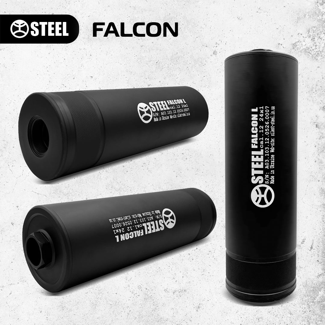 Саундмодератор STEEL FALCON 12 cal 24x1 (під адаптер*)