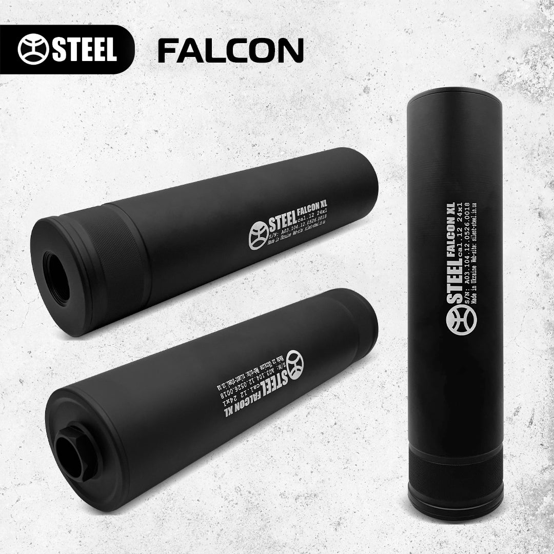 Саундмодератор STEEL FALCON 12 cal 24x1 (під адаптер*)