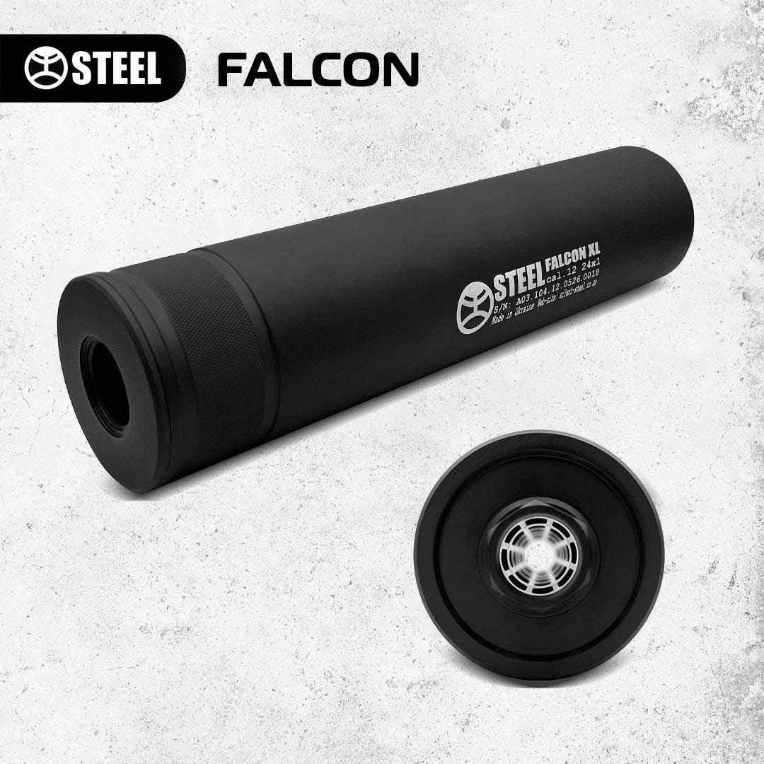 Саундмодератор STEEL FALCON 12 cal 24x1 (під адаптер*)