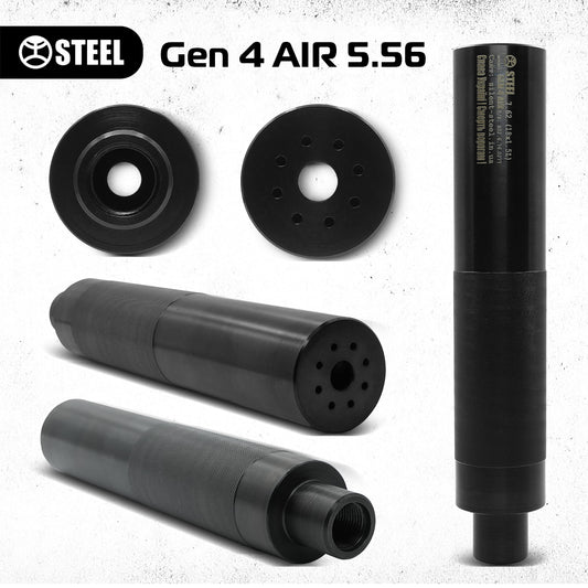 Gen 4 AIR 5.56 for M249 різьб. 1/2"x28 UNEF 9/16"x24 LH SPIGOT UNEF