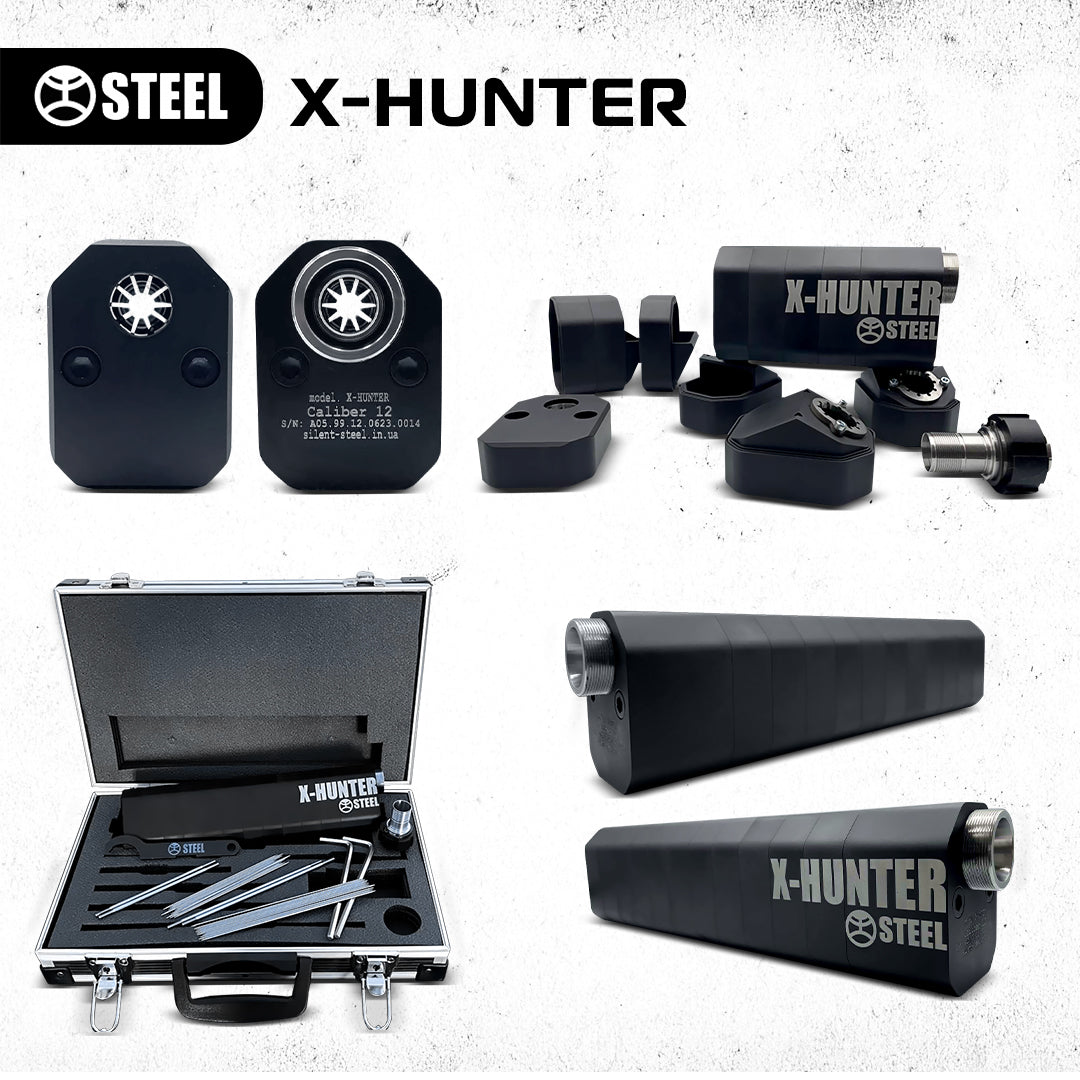 X-HUNTER silencer for a 12 caliber rifle